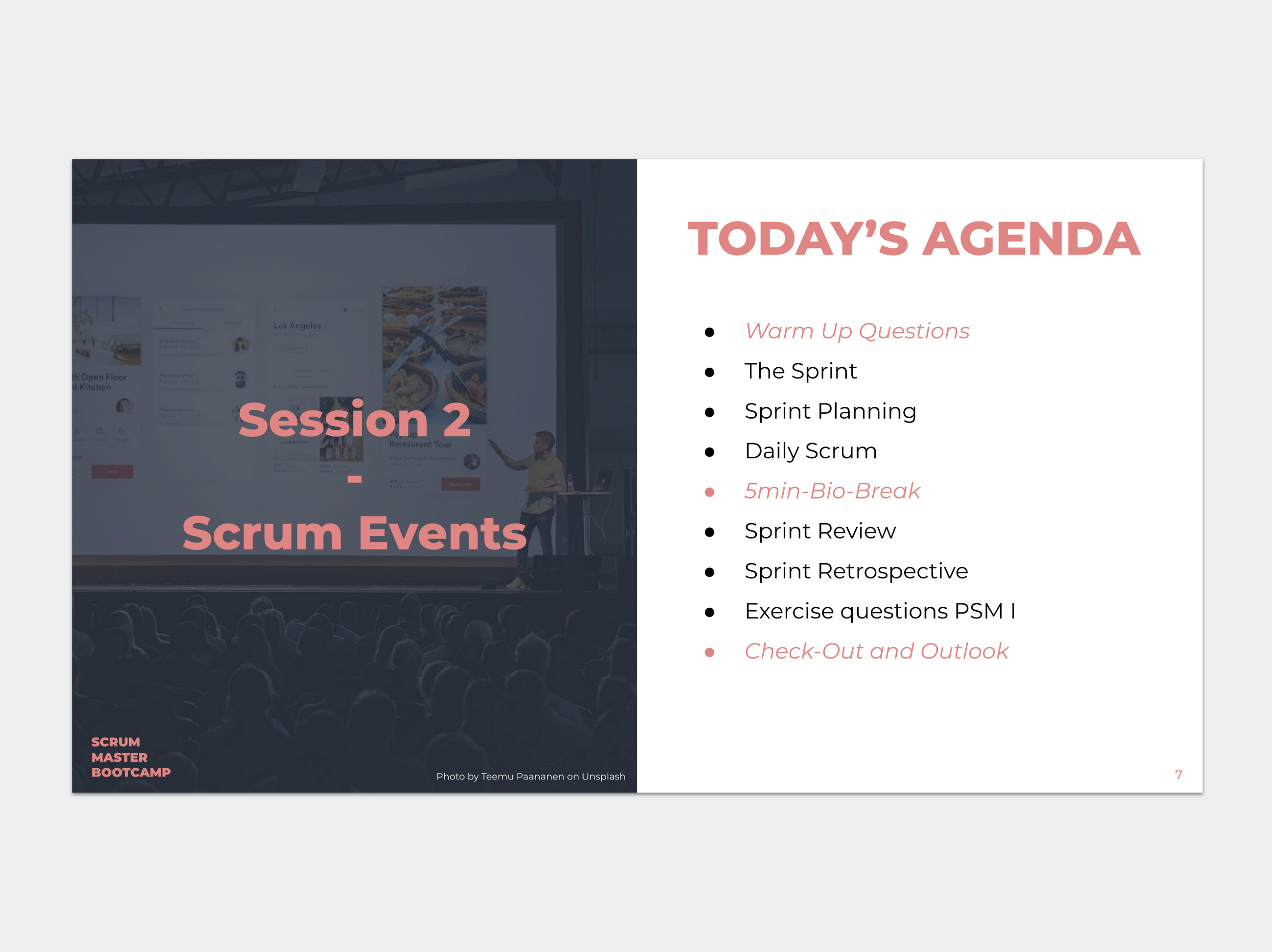 Scrum Master Bootcamp Spielertrainer Innovation & Agilität